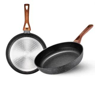 【ASD 愛仕達】美式原礦系列不沾平底鍋28cm(無蓋)