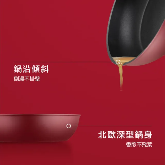 【ASD 愛仕達】ASD北歐R系列不沾深煎鍋26cm(無蓋)