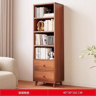 【顧家家居】實木置物櫃 木櫃 實木書櫃-40×30×181cm(松木展示櫃/收納置物架/防潮耐用/預售15天)