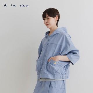 【a la sha】洞洞布連袖輕薄外套