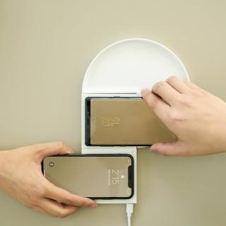 【韓國 MOA】無人島精靈花園無線充電盤(模組式無線充電/多臺手機充電/可兩組充電盤連線)