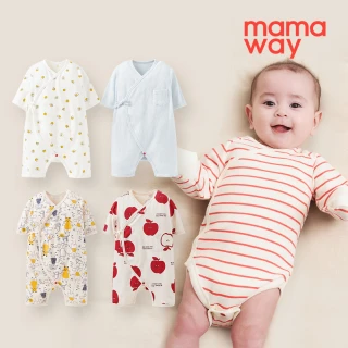 【mamaway 媽媽餵】新生兒包屁衣 1入(多款任選)