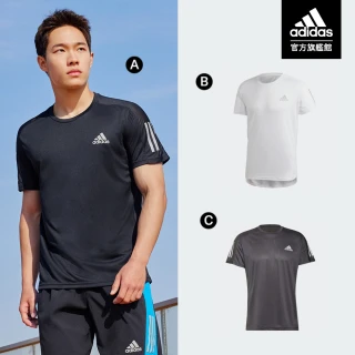 【adidas 愛迪達】休閒運動短袖上衣 T恤 吸濕排汗 男(多款任選)
