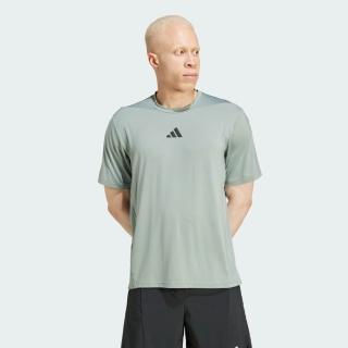 【adidas 愛迪達】D4t Int. Tee 男 T恤 運動上衣 休閒短袖 訓練 吸濕排汗 綠 亞版(JI8187)