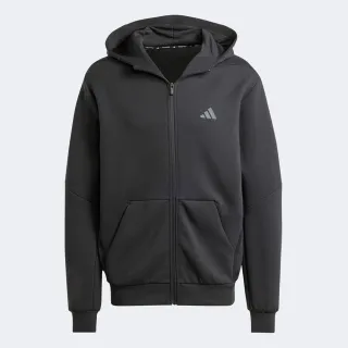 【adidas 愛迪達】運動 休閒 連帽 男外套 D4T FULL-ZIP HO(IY1131)