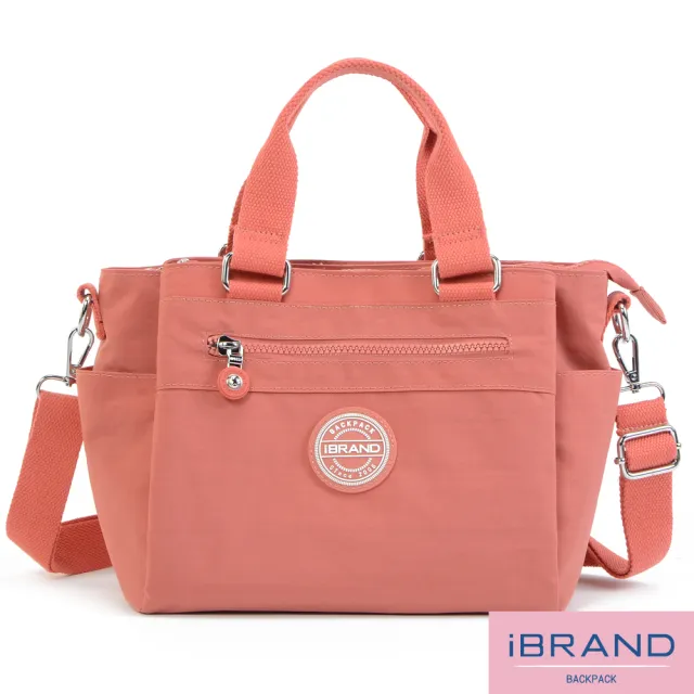 【iBrand】百搭實用多收納側斜背包/肩背包/防潑水尼龍(防水包 多款多色任選)