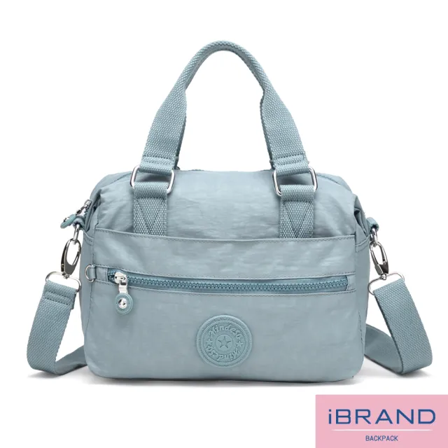 【iBrand】百搭實用多收納側斜背包/肩背包/防潑水尼龍(防水包 多款多色任選)