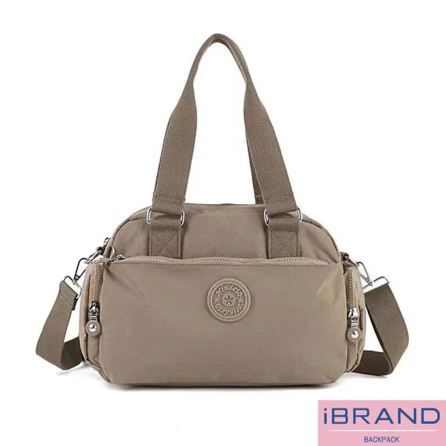 【iBrand】百搭實用多收納側斜背包/肩背包/防潑水尼龍(防水包 多款多色任選)