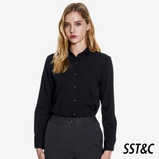 【SST&C】黑色一字領標準版長袖襯衫01062503005(新品上市)