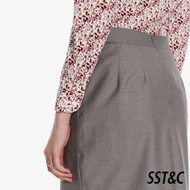 【SST&C】女裝 葉片紛飛方領修身版長袖襯衫01062503004(換季55折)
