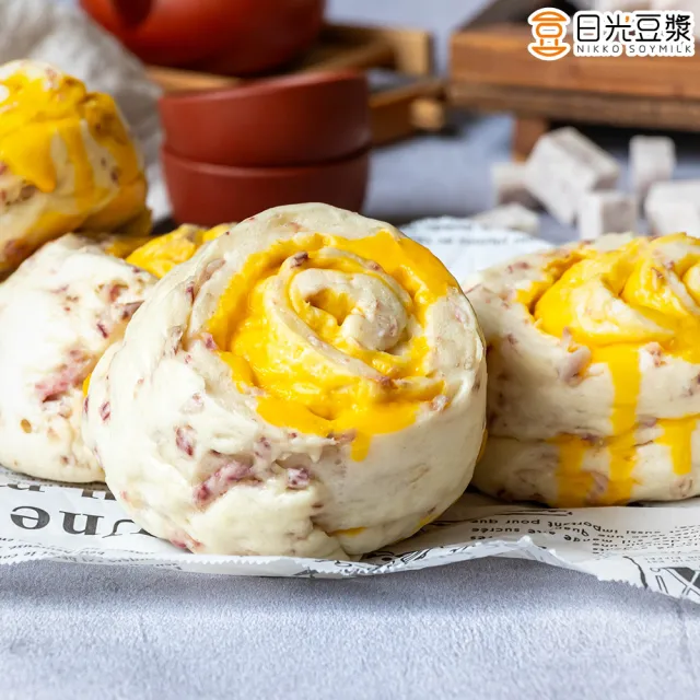 【日光豆漿】濃郁乳酪起司饅頭2包組(台農57號地瓜乳酪饅頭 芋頭起司饅頭 兩款任選)