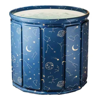 【西格傢飾】新款折疊收納免安裝泡澡桶(一秒速開 摺疊浴桶 浴缸 游泳 禮物)