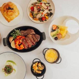 【YOUBON-臺北君悅酒店】寶艾西餐廳海陸盤午或晚餐雙人套餐券(假日不加價)