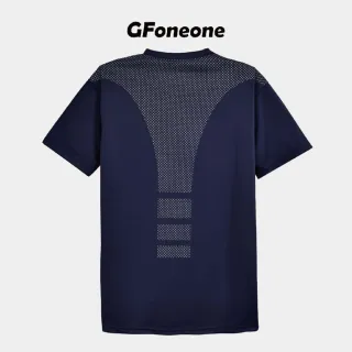 【GFoneone】吸濕排汗遠紅外線印花短袖T恤-丈青(T恤)