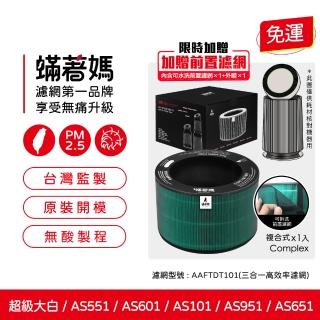 【蟎著媽】濾網(適用 LG 樂金 超級大白 空氣清淨機 AAFTDT101 AS601 AS651 AS951)
