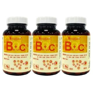 【光量生技】機能酵母B群+維生素C錠 3罐入(60錠/罐)