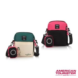 【AMERICAN TOURISTER 美國旅行者】SQUID GAME魷魚遊戲聯名輕量休閒斜揹包/子母包/側揹包/斜肩包(多色可選)