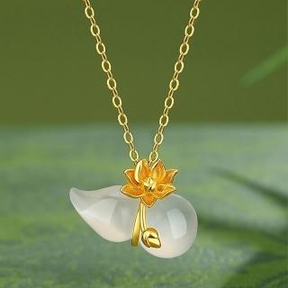 【LEEHER】銀手鍊/女生飾品/保平安/葫蘆項鍊/葫蘆吊飾/送閨蜜/項鍊/925/純銀項鍊/項鍊女/女生項鍊/禮物