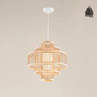 【必登堡】菈森緹吊燈 B572011(餐廳燈/中島燈/邊幾燈/禪風竹藝/日式侘寂風/南洋風)
