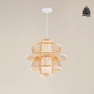 【必登堡】緹菈籐吊燈 B572012(餐廳燈/中島燈/邊幾燈/禪風竹藝/日式侘寂風/南洋風)