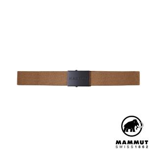 【Mammut 長毛象官方直營】Mammut Logo Belt 金屬Logo印花編織腰帶 黏土棕 #1192-00141