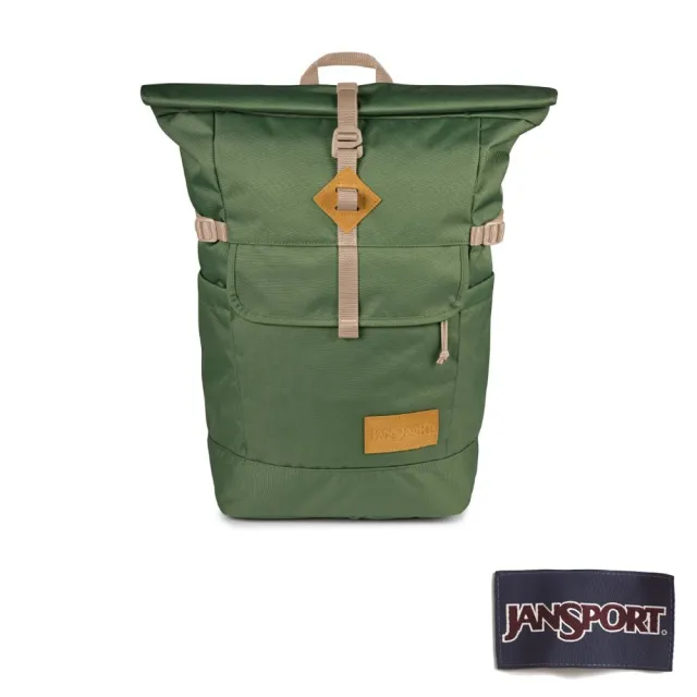 【JANSPORT】雙11 HATCHET ROLLTOP 捲蓋式後背包 軍綠色(JS0A86DKKM1)