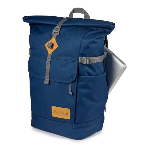 【JANSPORT】雙11 HATCHET ROLLTOP 捲蓋式後背包 海軍藍(JS0A86DK003)