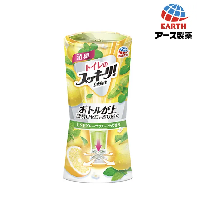 【EARTH 地球製藥】日本興家安速 浴廁芳香除臭劑 400ml(多款任選/平行輸入)