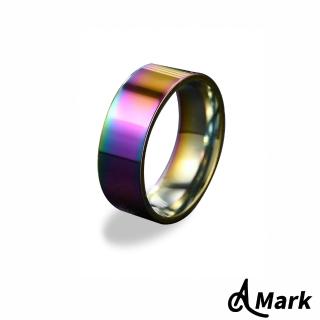 【A MARK】鈦鋼戒指 素面戒指/經典素面純色8MM光面316L鈦鋼戒指(彩色)