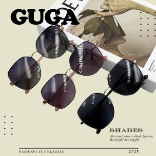 【GUGA】偏光太陽眼鏡 LADY GIRL優雅款(鍍金質感鏡框 視野清晰 UV400抗紫外線)