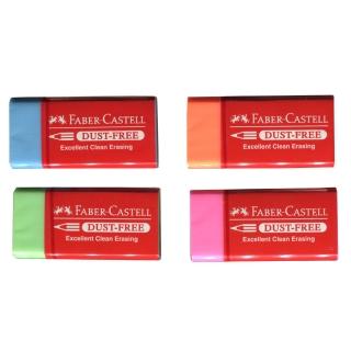 【Faber-Castell】輝柏-187143 美白彩色塑膠擦-24入(辦公 學生 開學 文具 考試)