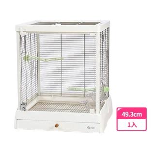 【Dayan 達洋】全景鋼化玻璃不鏽鋼鳥籠B5001SS(鳥籠 不鏽鋼鳥籠 透明鳥籠)