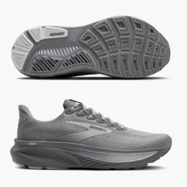 【BROOKS】GHOST 17 2E 4E 男款 寬楦 慢跑鞋(1104422E041 灰黑 1104424E 020 048 黑灰 灰橘黑)