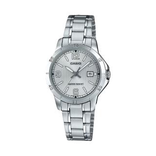 【CASIO 卡西歐】氣質經典 指標女錶 不鏽鋼錶帶 日期顯示(LTP-V004D-7B2)