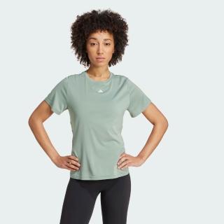 【adidas 愛迪達】DESIGNED FOR TRAINING 短袖上衣(JC9821 女款運動上衣 吸濕排汗)
