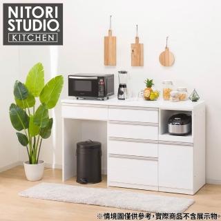【NITORI 宜得利家居】◎組合式廚房櫃檯 餐邊櫃 LIGARE 寬160 深50 WH(組合式廚房櫃檯 廚房櫃檯)