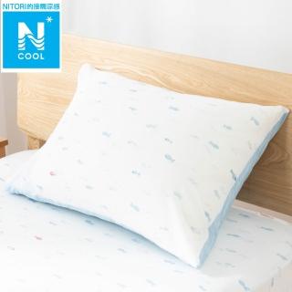 【NITORI 宜得利家居】接觸涼感 枕套 N COOL FS 25NC-05 50×70(N COOL 接觸涼感 涼感 枕套)