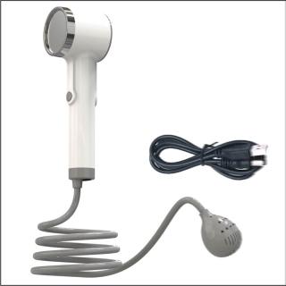 【CL】免插電 無線淋浴機 電動花灑 家用 戶外露營洗澡 花灑套裝(白色 免插電免安裝 送折疊水桶 預售15天)