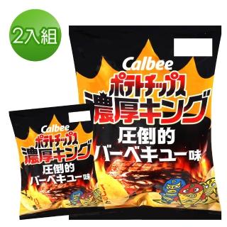 【Calbee 卡樂比】卡樂先生BBQ風味洋芋片55gx2入/組