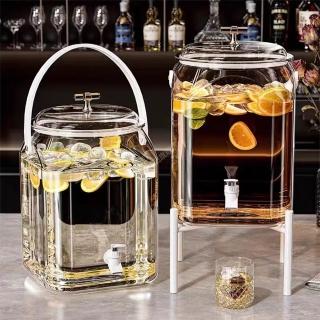 【居家新生活】冰箱冷泡壺 高顏值飲料桶6.5L(冷水桶 大容量冷泡壺 聚會水壺 冰箱飲料壺 露營水桶)