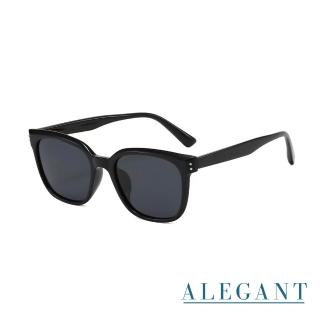【ALEGANT】高雅氣場TR90貓眼方框寶麗來偏光墨鏡/UV400太陽眼鏡(設計師臺灣品牌/露營用品/窄框輕奢穿搭)
