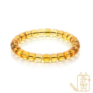 【Woogie武吉珠寶】琥珀蜜蠟精品高藍藍珀手鍊(老形8mm)