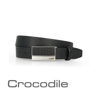 【Crocodile】鱷魚皮件 真皮扣式皮帶 0101-40051(義大利進口牛皮)