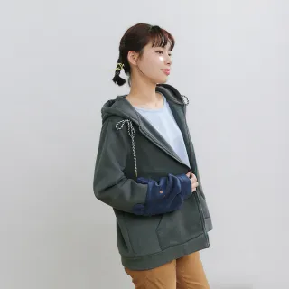 【Dailo】袖子有萌熊連帽長袖外套(米 咖 灰/魅力商品)