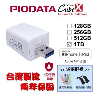 【PIODATA】iXflash Cube 備份酷寶 Type-A 1TB備份豆腐頭(充電即備份)