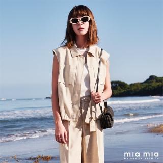 【mia mia】翻領貼袋小蓋袖上衣
