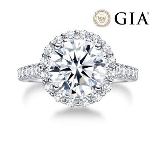 【鉅曜】GIA 2克拉 18K 豪華圓夢鑽戒(培育鑽石 18K金)
