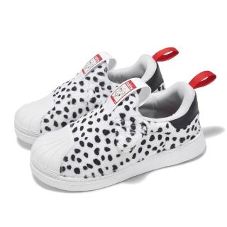 【adidas 愛迪達】x 101忠狗 Superstar 360 I 童鞋 小童 學步鞋 無鞋帶 白 狗耳朵 愛迪達(ID9713)