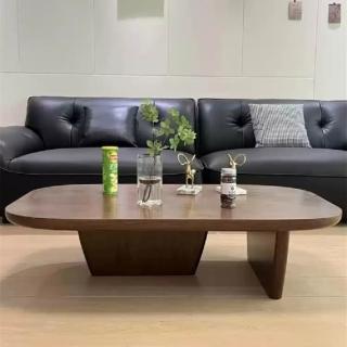 【Taoshop 淘家舖】J - 中古侘寂風茶几組合 現代簡約客廳家用 - TA212(胡桃木色款 單茶几)