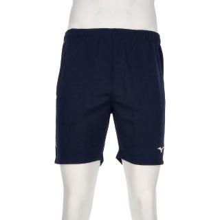 【MIZUNO 美津濃】美津濃 男款 丈青白色 針織 慢跑 五分褲 吸濕排汗 訓練 短褲 V2TB2A1614